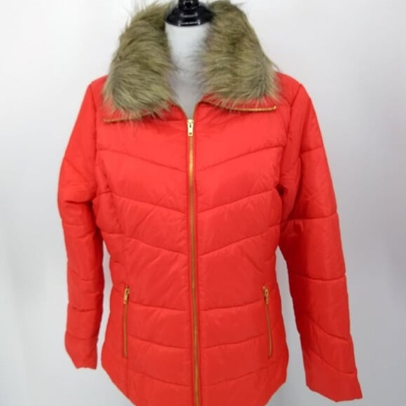Arizona Jean Company Jackets & Blazers - New Arizona Jean Co XL Coat Red Puffer Removable